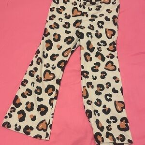 Garanimals Purple Floral and Tan Leopard Leggings Set